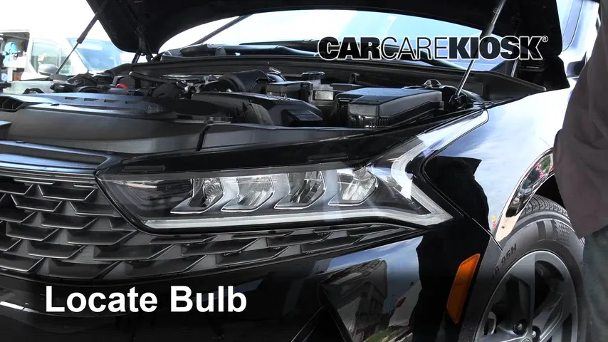 2021 Kia K5 EX 1.6L 4 Cyl. Turbo Éclairage Feux de route (remplacer l'ampoule)